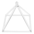 9'' Clear Quartz Crystal Singing Pyramid C Note Singing Pyramid for Meditation Heart Peace