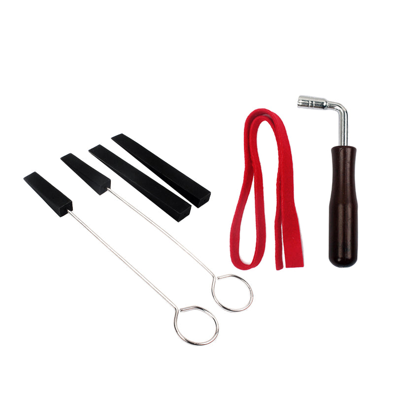1 Set Piano Tuning Lever Tools Kit Rubber Mute Temperament Strip for Pianist Beginner Piano DIY Parts