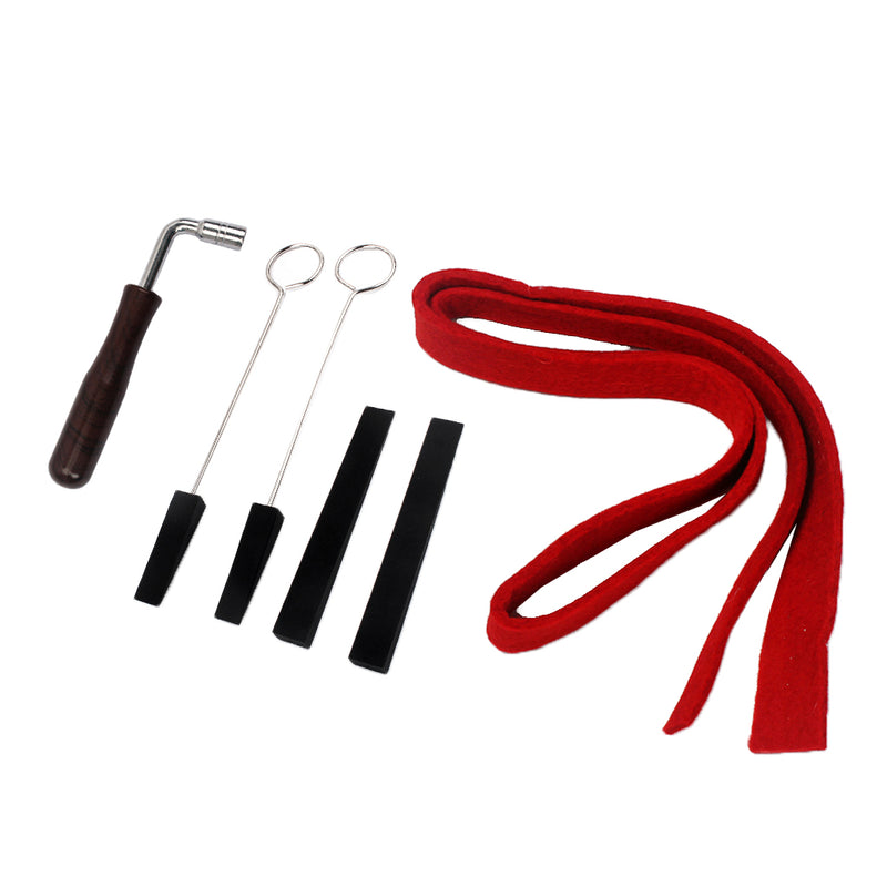 1 Set Piano Tuning Lever Tools Kit Rubber Mute Temperament Strip for Pianist Beginner Piano DIY Parts