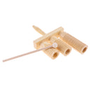 3 Tone Agogo Bell with Beater Wood Tone Block for Children Kids Musical Toy Gift