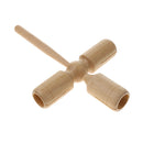 Wood Three Tone Block with Striker Percussion Instrument Musical Toy for Kids