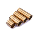 4 Pieces Brass Tone Bar Slide Bars for Guitar Bass Banjo Mandolin Accessory Dia. 21mm