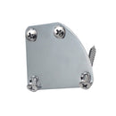 Chrome Electric Guitar Neckplate Metal Neck Plate with Screws for Fender Strat Tele Guitar Parts