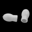 2 Pieces Bass Drum Beater Head Silicone Head for Percussion Drum Hammer White