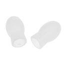 2 Pieces Bass Drum Beater Head Silicone Head for Percussion Drum Hammer White