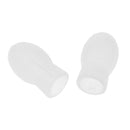 2 Pieces Bass Drum Beater Head Silicone Head for Percussion Drum Hammer White