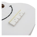 Wooden 21inch Soprano Ukulele Uke String Instrument Craft Gift for Beginner Novice White