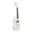 Wooden 21inch Soprano Ukulele Uke String Instrument Craft Gift for Beginner Novice White