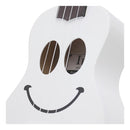 Wooden 21inch Soprano Ukulele Uke String Instrument Craft Gift for Beginner Novice White