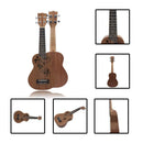 21inch Soprano Ukulele 4 String Hawaiian Guitar Portable Wood String Instrument