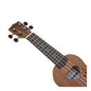 17inch Ukulele 4 String Hawaiian Guitar with Storage Bag Novelty Gift for Girls Girlfriend Coffee Color