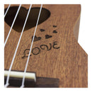 17inch Ukulele 4 String Hawaiian Guitar with Storage Bag Novelty Gift for Girls Girlfriend Coffee Color