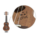 17inch Ukulele 4 String Hawaiian Guitar with Storage Bag Novelty Gift for Girls Girlfriend Coffee Color