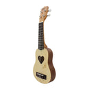 Sapele Wood 17inch Ukulele 4 String Guitar with Black Storage Bag Gift for Girls Kids Friends