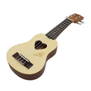 Sapele Wood 17inch Ukulele 4 String Guitar with Black Storage Bag Gift for Girls Kids Friends