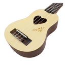 Sapele Wood 17inch Ukulele 4 String Guitar with Black Storage Bag Gift for Girls Kids Friends