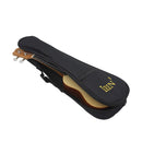 Sapele Wood 17inch Ukulele 4 String Guitar with Black Storage Bag Gift for Girls Kids Friends