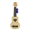Sapele Wood 17inch Ukulele 4 String Guitar with Black Storage Bag Gift for Girls Kids Friends