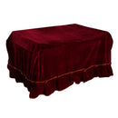 Pleuche Piano Stool Chair Cover for Piano Parts Accessories Claret