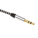 3.5mm M To M Aux Cable Car Audio Stereo Cord For Headphones Speaker Black
