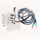 1m Nylon Audio Auxiliary Cable Male To Male For Headphone Car Stereo Blue