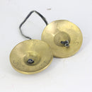 Exquisite 1 Pair Brass Carved om mani padme hum Cymbal Chinese Gong Tibetan Meditation Tingsha