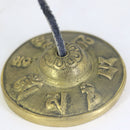 Exquisite 1 Pair Brass Carved om mani padme hum Cymbal Chinese Gong Tibetan Meditation Tingsha