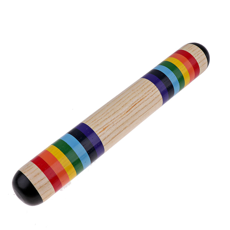 1 Piece Wooden Rainstick Rainmaker Wooden Colorful Rain Stick for Babies