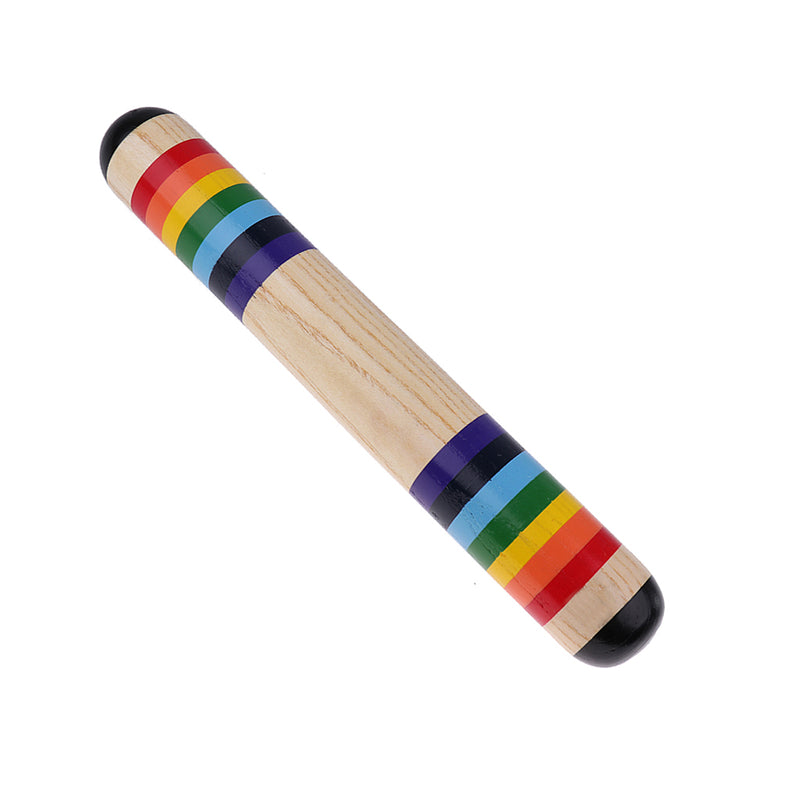 1 Piece Wooden Rainstick Rainmaker Wooden Colorful Rain Stick for Babies