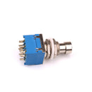 5pcs 3PDT Electric Guitar Effects Pedal Box Stomp Foot Switch True Bypass with Solder Terminals Block