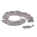 Pack of 50 Universal Iron Guitar Tremolo Bridge Saddle Mounting Screws 17 x 3mm