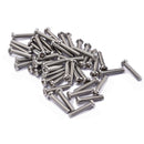Pack of 50 Universal Iron Guitar Tremolo Bridge Saddle Mounting Screws 17 x 3mm