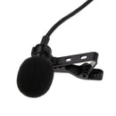 Universal Black USB Plug Lapel Collar Clip-on Condenser Microphone Dual Head Wired Mic 6m/19.68ft