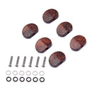 6Sets Guitar Tuning Peg knobs Mounting Screws Mounting Ferrules Washer Parts