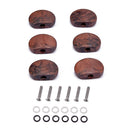 6Sets Guitar Tuning Peg knobs Mounting Screws Mounting Ferrules Washer Parts