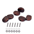 6Sets Guitar Tuning Peg knobs Mounting Screws Mounting Ferrules Washer Parts