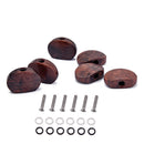 6Sets Guitar Tuning Peg knobs Mounting Screws Mounting Ferrules Washer Parts