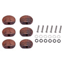 6Sets Guitar Tuning Peg knobs Mounting Screws Mounting Ferrules Washer Parts