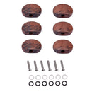 6Sets Guitar Tuning Peg knobs Mounting Screws Mounting Ferrules Washer Parts