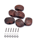 6Sets Guitar Tuning Peg knobs Mounting Screws Mounting Ferrules Washer Parts