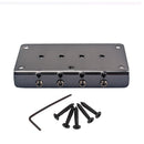 1 Set 4-String Guitar Saddle Bridge for Cigar Box Guitar/Bass Guitar/Ukulele Accessory String Space 14.1mm
