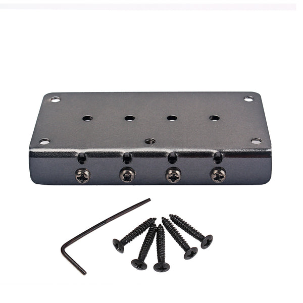 1 Set 4-String Guitar Saddle Bridge for Cigar Box Guitar/Bass Guitar/Ukulele Accessory String Space 14.1mm