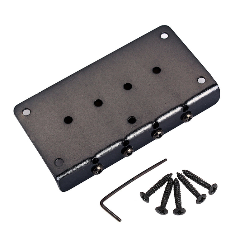 1 Set 4-String Guitar Saddle Bridge for Cigar Box Guitar/Bass Guitar/Ukulele Accessory String Space 14.1mm