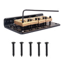 1 Set 4-String Guitar Saddle Bridge for Cigar Box Guitar/Bass Guitar/Ukulele Accessory String Space 14.1mm