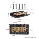 1 Set 4-String Guitar Saddle Bridge for Cigar Box Guitar/Bass Guitar/Ukulele Accessory String Space 14.1mm