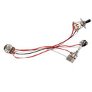 Guitar Pre-wired Harness with Toggle Switch Alpha B500K Potentiometer for Electric/Cigar Box Guitar DIY Parts