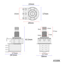 Guitar Pre-wired Harness with Toggle Switch Alpha B500K Potentiometer for Electric/Cigar Box Guitar DIY Parts