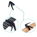 Single-handed Ukulele Capo Tune Clamp Key Trigger for Ukulele Small Guitar Parts