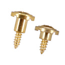 2 Pieces Golden Guitar Round String Tree Retainer with Screws Set for Fender Strat ST Electric Guitar Parts
