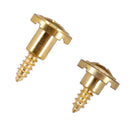 2 Pieces Golden Guitar Round String Tree Retainer with Screws Set for Fender Strat ST Electric Guitar Parts